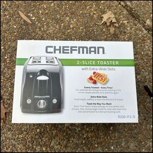 NEW Chefman Black 2-Slice Toaster
